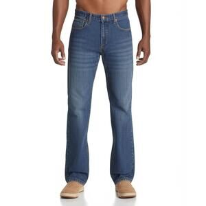 Eddie Bauer Jeans Mens 34X32 Blue Straight Leg Fit Stretch Classic Everyday
